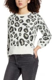 Love by Design Animal Pattern Sweater   Nordstrom at Nordstrom